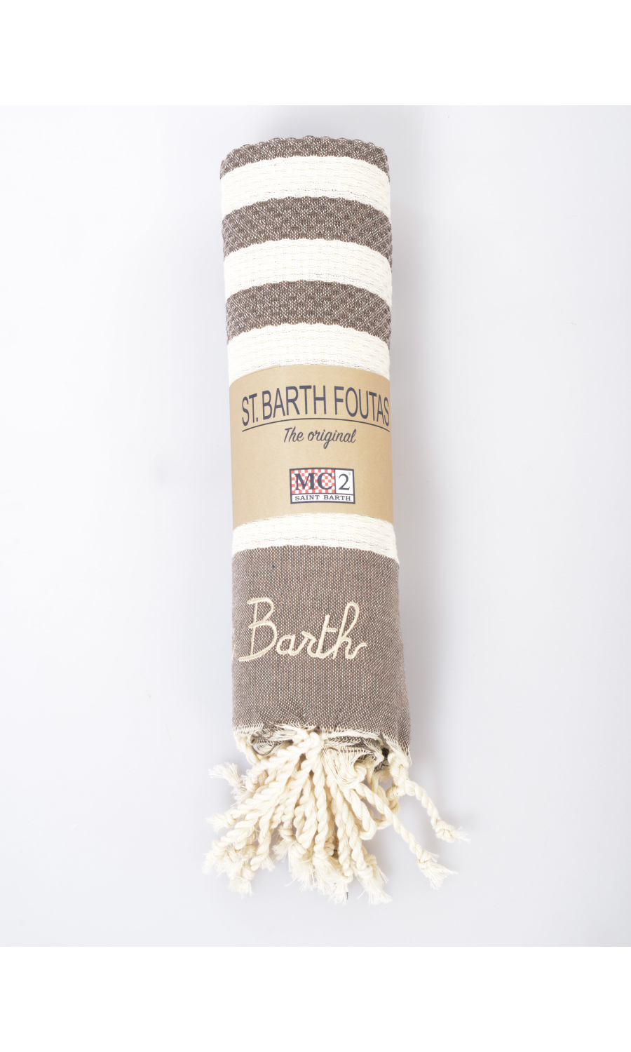telo Mare da donna Mc2 Saint Barth a righe con logo