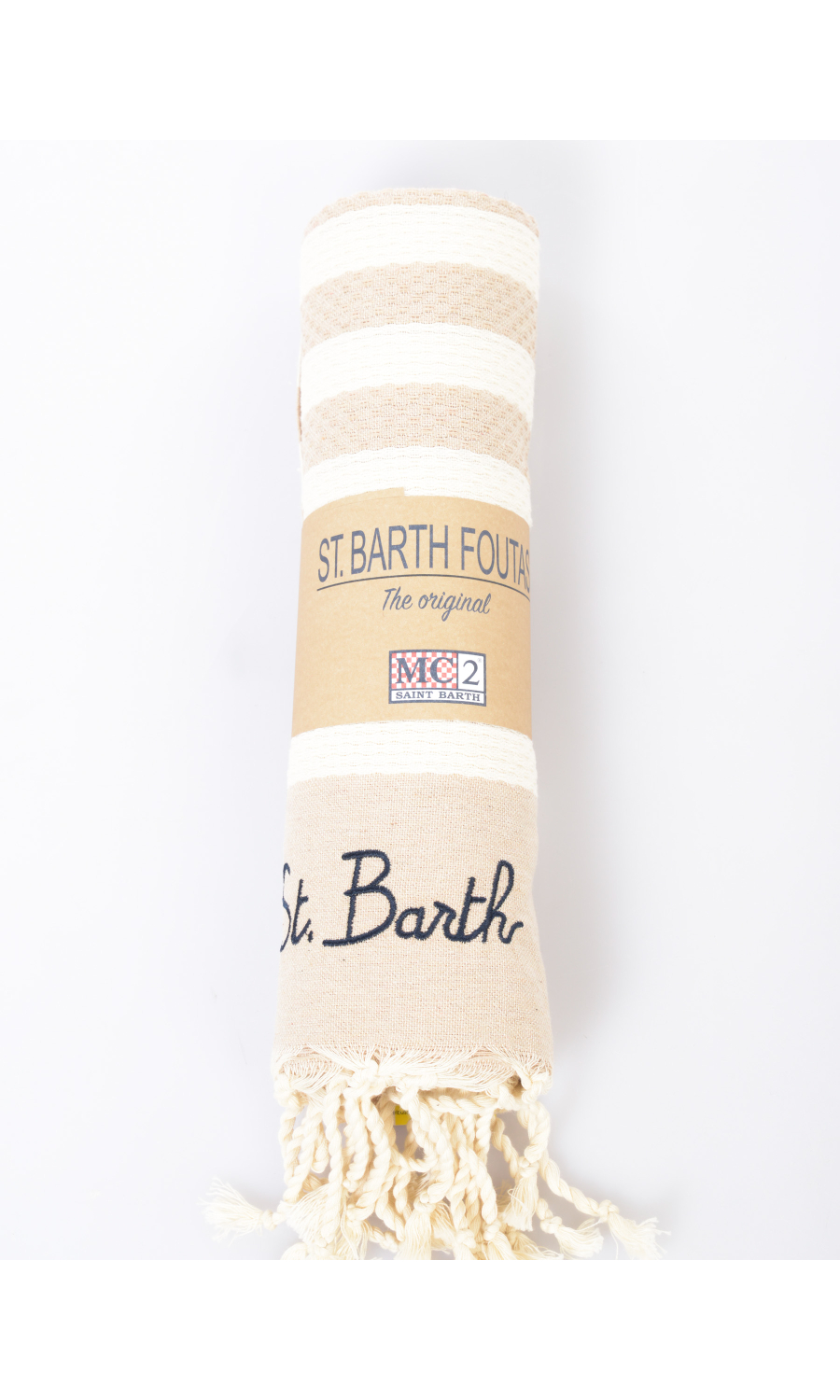 telo Mare da uomo Mc2 Saint Barth a righe con logo