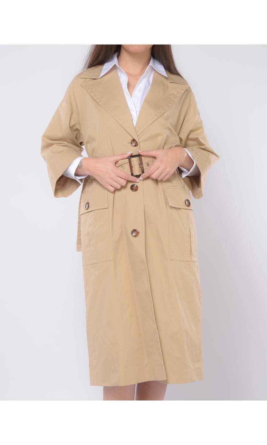 trench da donna Liu Jo manica a tre quarti con cintura