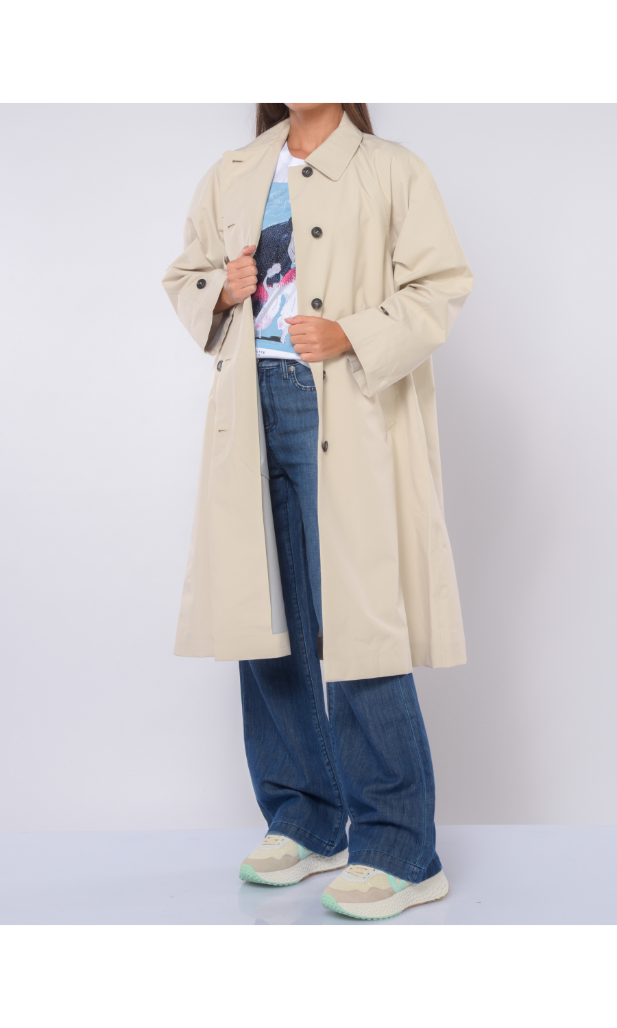 trench da donna Save The Duck Zola con tasche