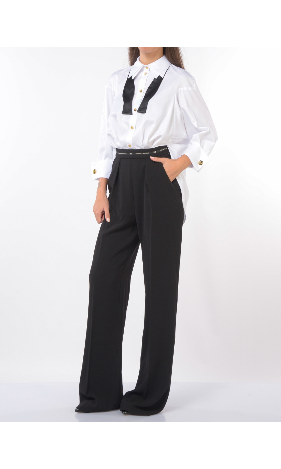 tuta Pantalone da donna Elisabetta Franchi a due pezzi con papillon