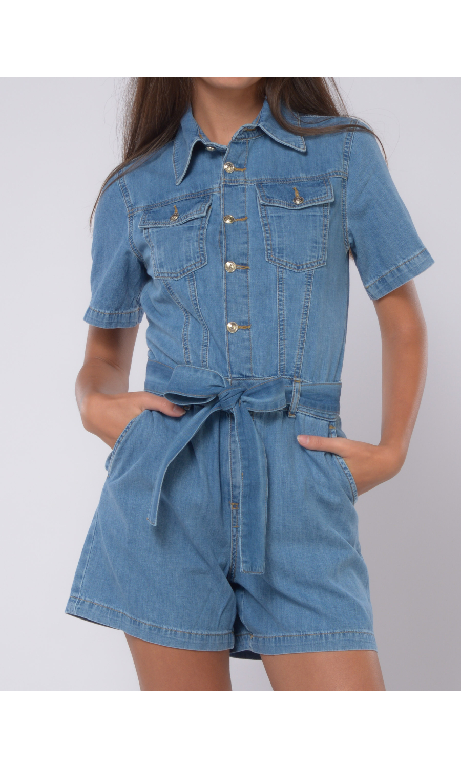 tuta Pantalone da donna Liu Jo corta in denim