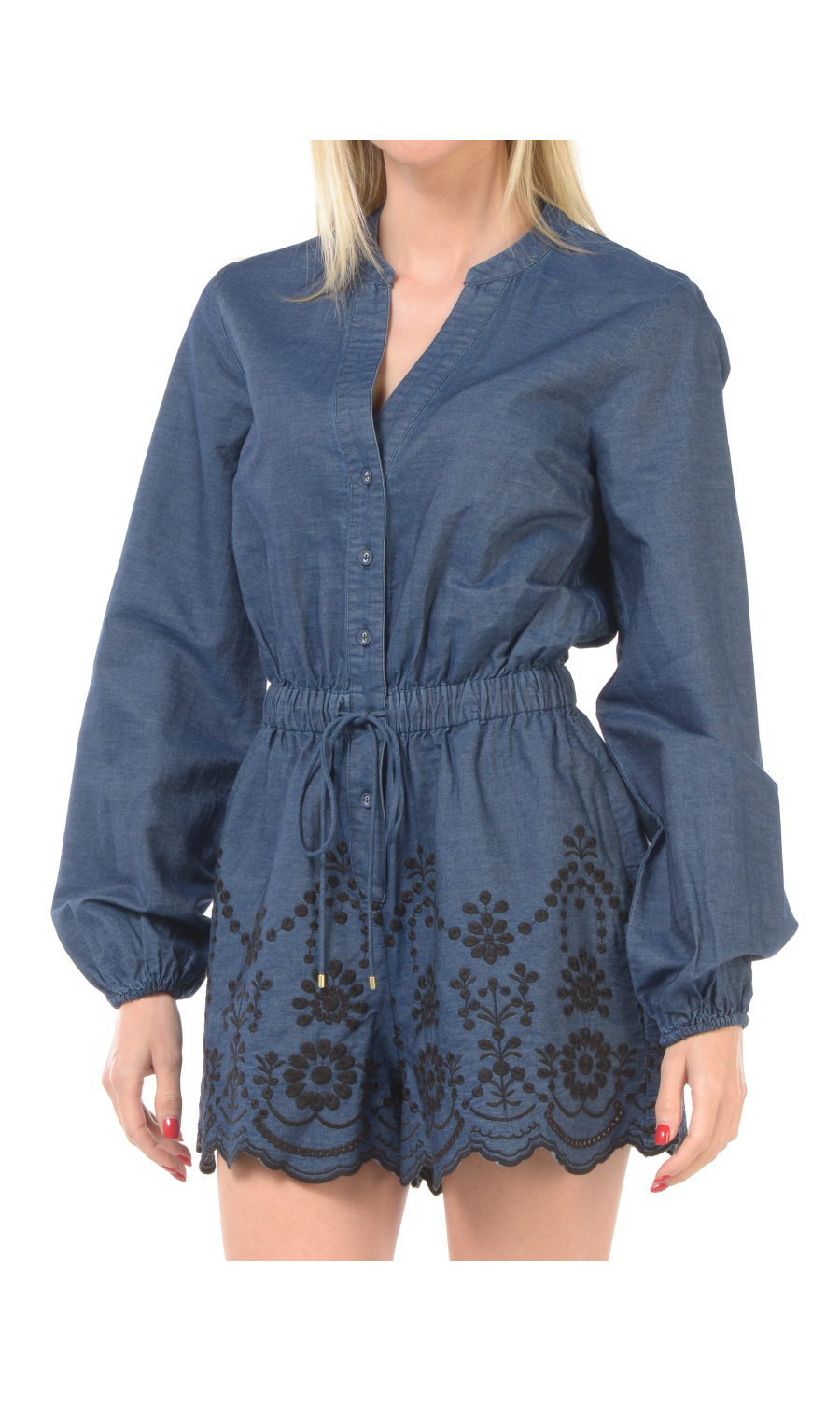 tuta Pantalone da donna Mc2 Saint Barth corta in denim