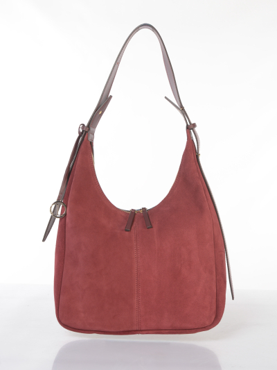 borsa a mano da donna Diana Gallesi in vera pelle effetto camoscio