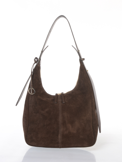 borsa a mano da donna Diana Gallesi in vera pelle effetto camoscio