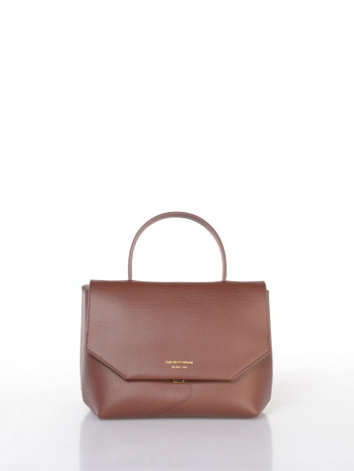 borsa a mano da donna Emporio Armani in vera pelle con patta