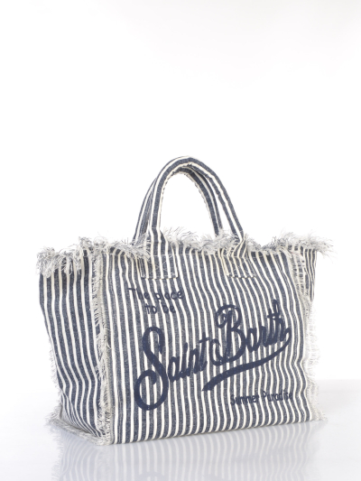 borsa A Mano da donna Mc2 Saint Barth Big in lino a righe