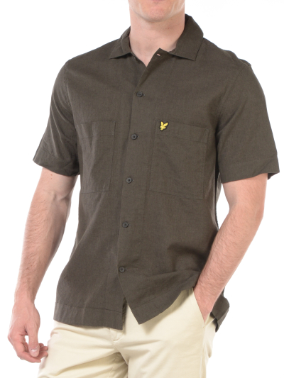 camicia da uomo Lyle&Scott manica corta con logo