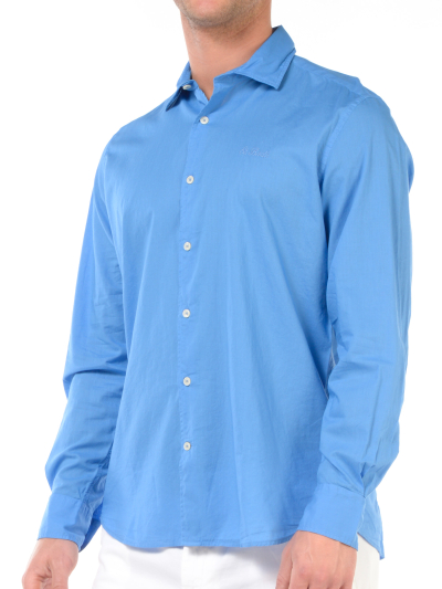 camicia da uomo Mc2 Saint Barth ice cotton con logo