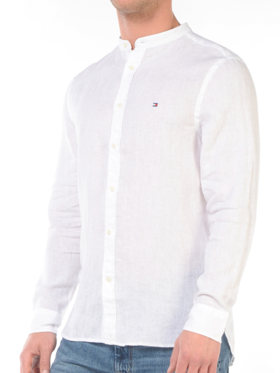 camicia da uomo Tommy Hilfiger coreana con logo