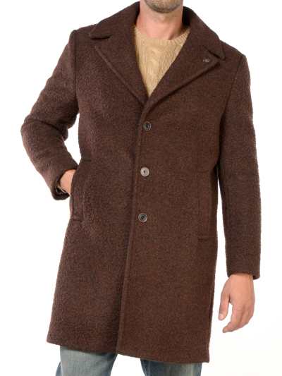 cappotto da uomo Bob effeto vintage melange