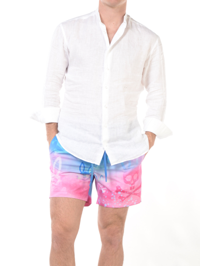 costume da uomo Psyco Bunny a fantasia con effetto degrade'