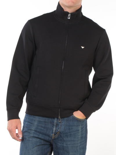 felpa da uomo Emporio Armani a collo alto con zip