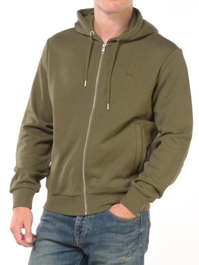 felpa da uomo Sun68 con cappuccio e zip