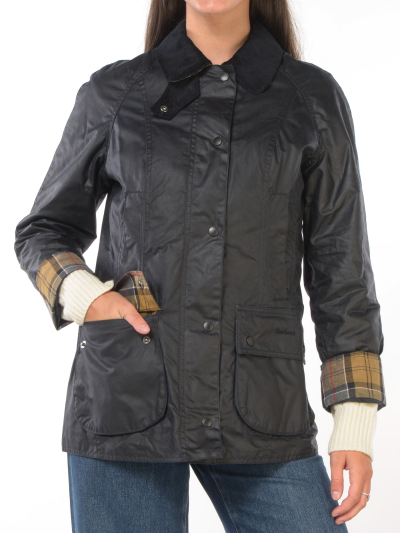 giubbino da donna Barbour Beadnell Wax con tasche