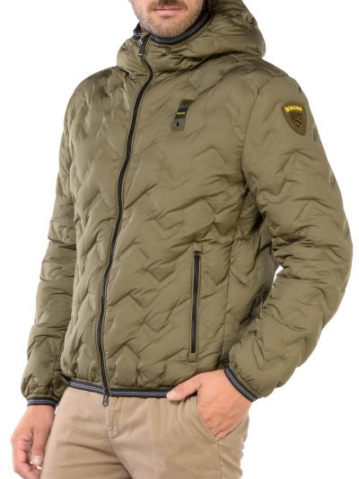 giubbino da uomo Blauer U.S.A. imbottito con logo