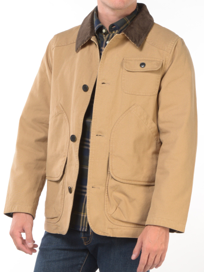 giubbino da uomo Sebago Tenny Canvas con colletto