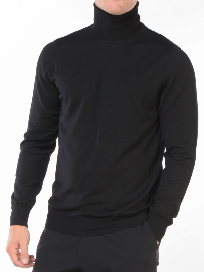 maglia da uomo Jeordies dolcevita in pura lana