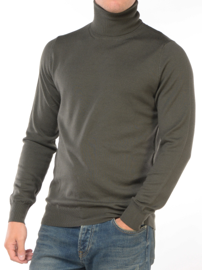maglia da uomo Jeordies dolcevita in pura lana