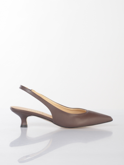 scarpa da donna Ovye in vera pelle con scollo asimmetrico
