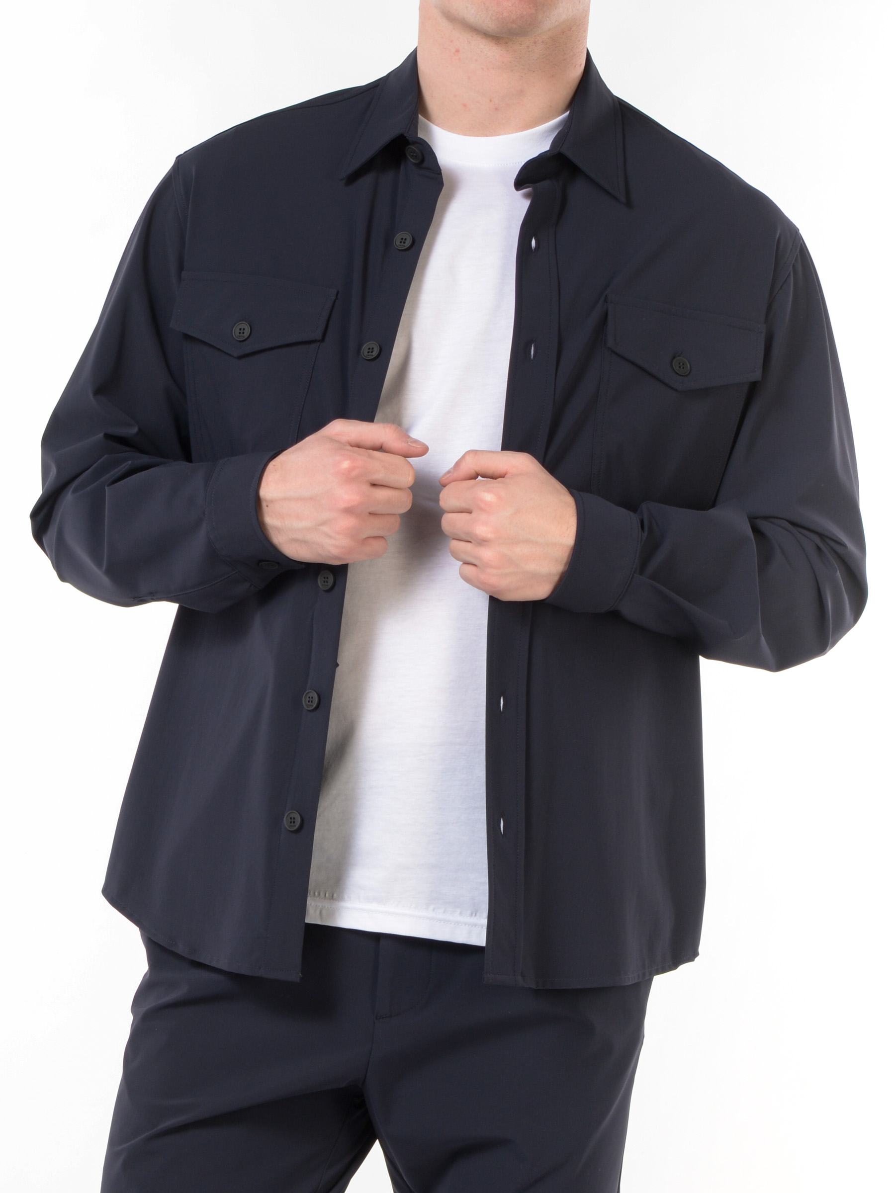 giacca da uomo Cruna camicia in tessuto tecnico
