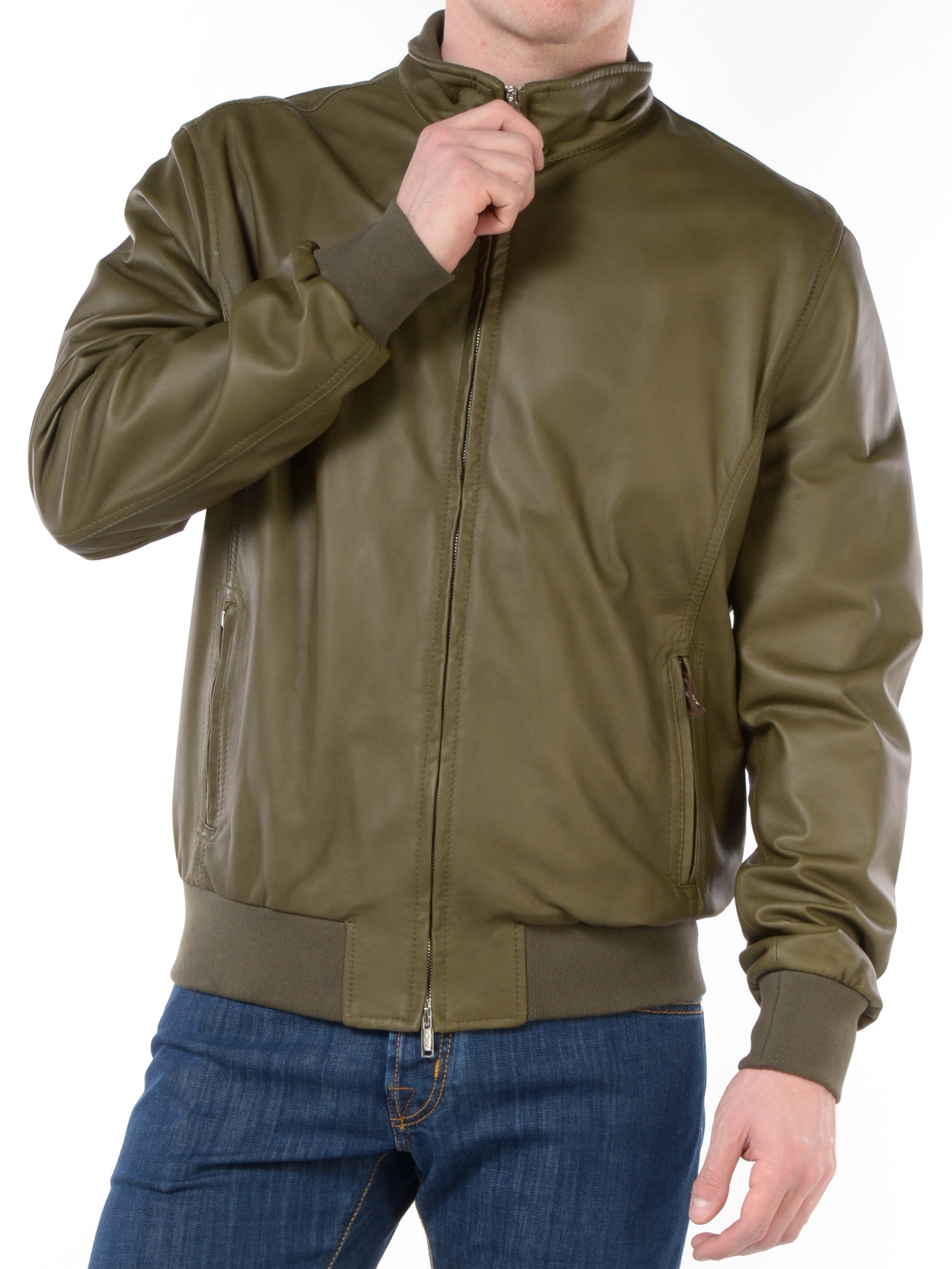 giubbino da uomo Volfagli Firenze bomber in vera pelle