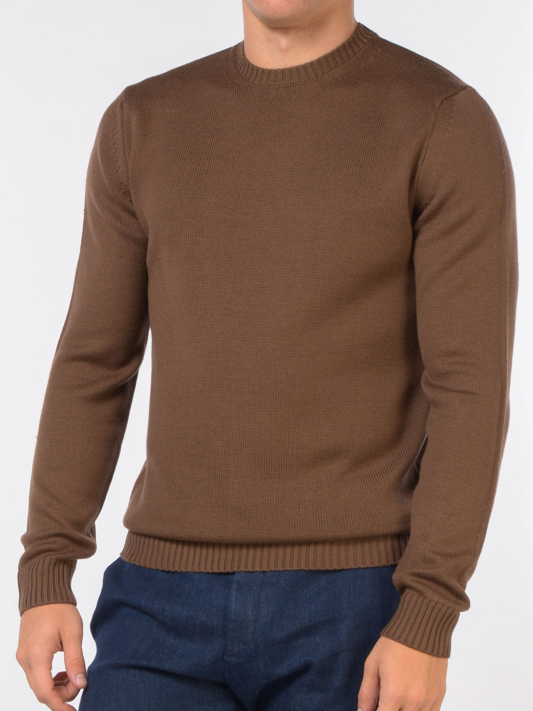 maglia da uomo Jeordies girocollo a coste sottili
