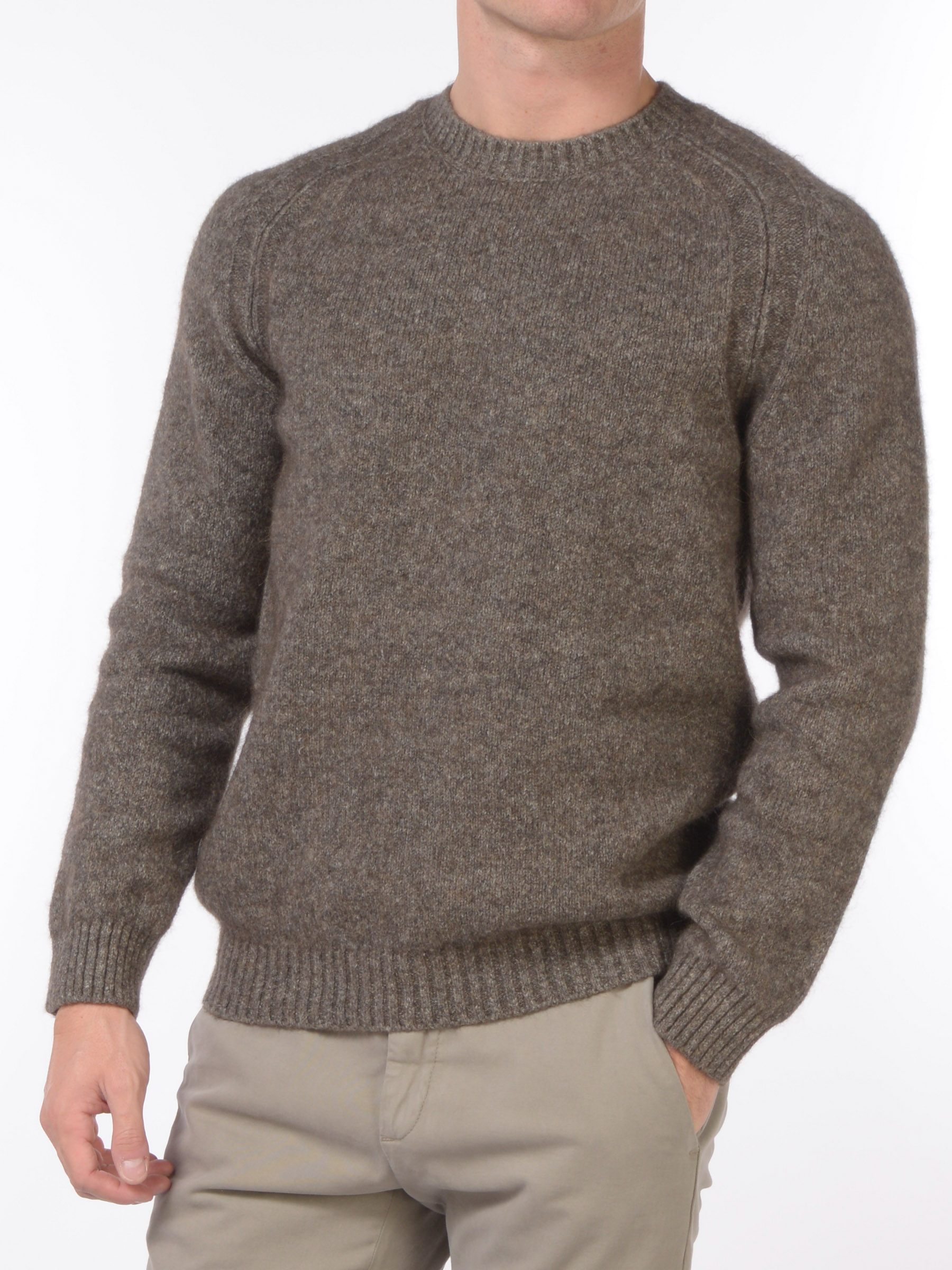 maglia da uomo Jeordies girocollo con lavorazione