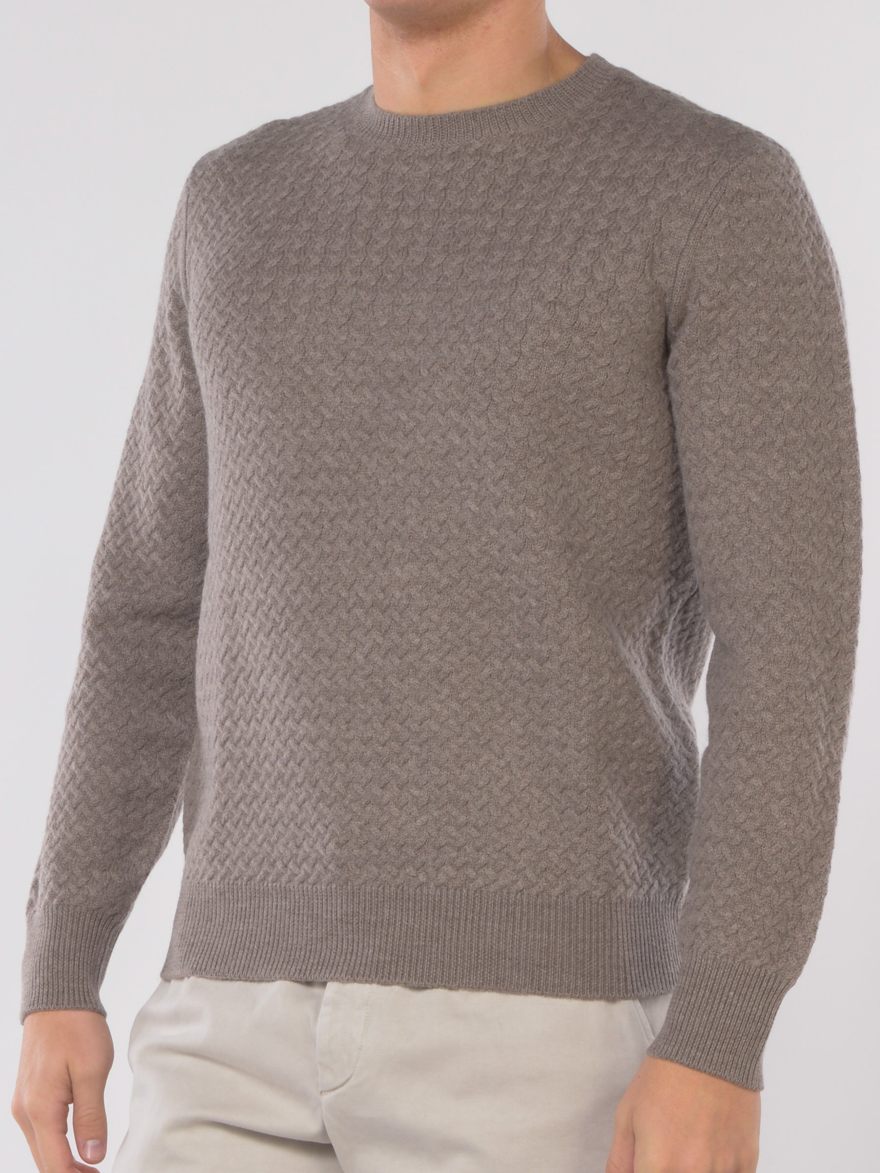 maglia da uomo Seventy girocollo a trecce