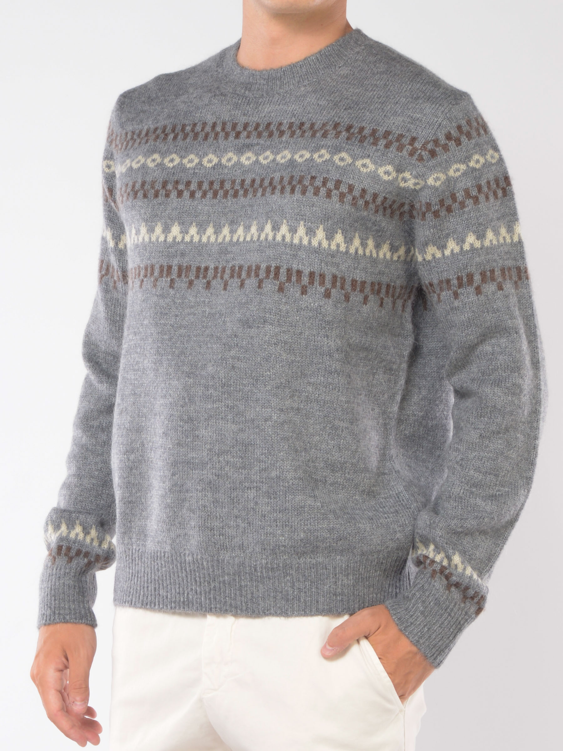 maglia da uomo Seventy girocollo fantasia geometrica