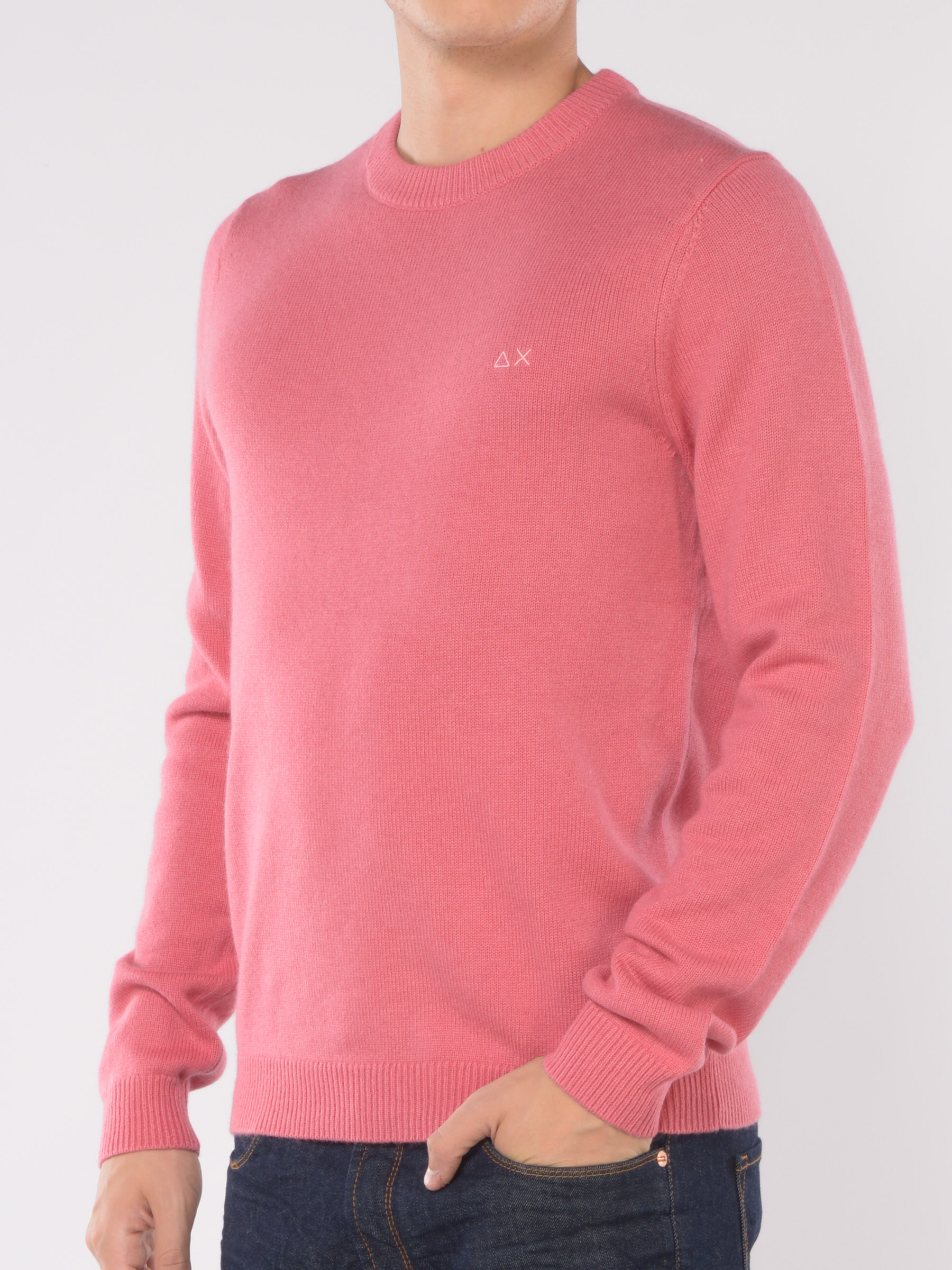 maglia da uomo Sun68 girocollo con logo
