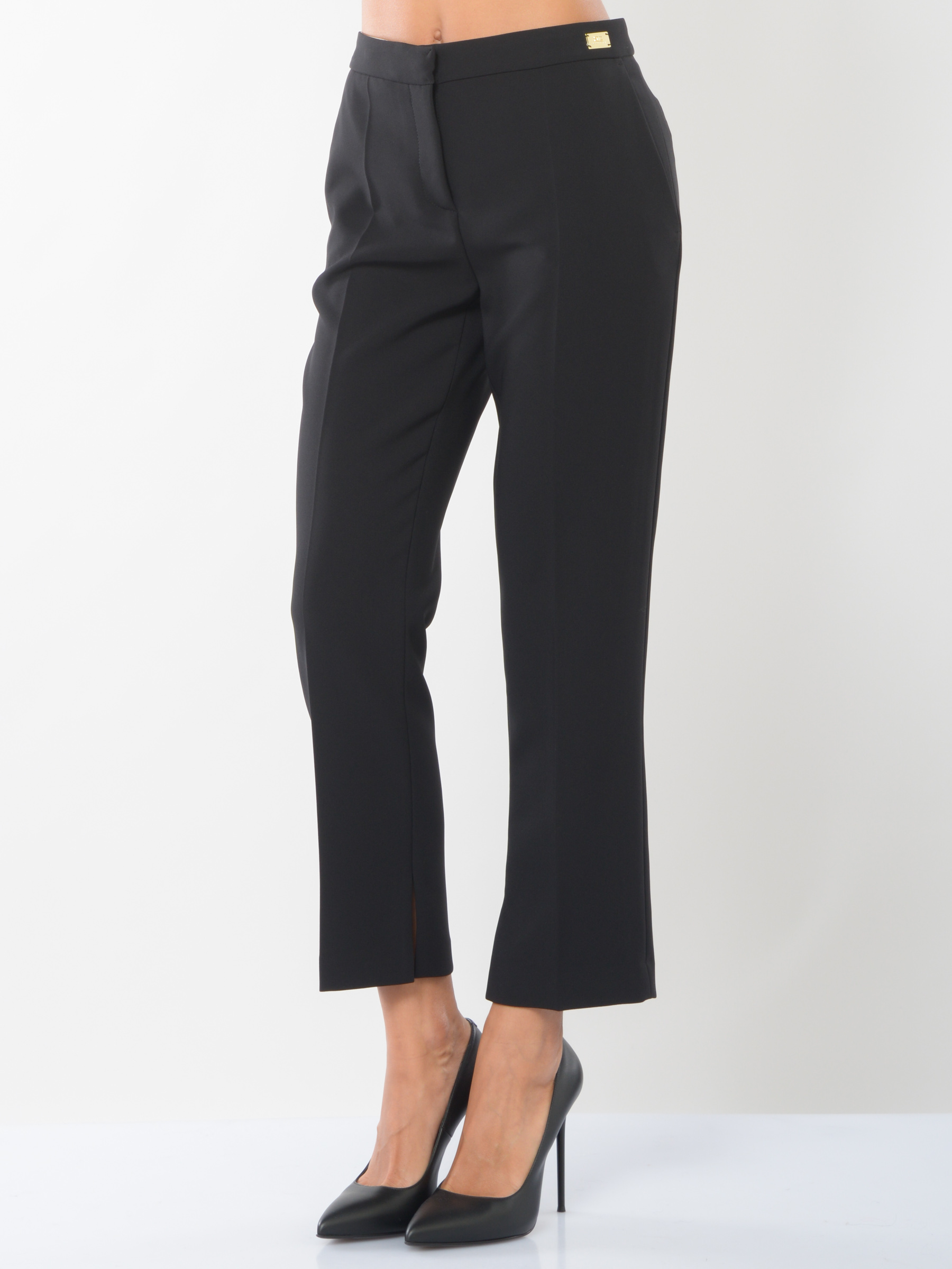 pantalone da donna Elisabetta Franchi dritto con spacchetti