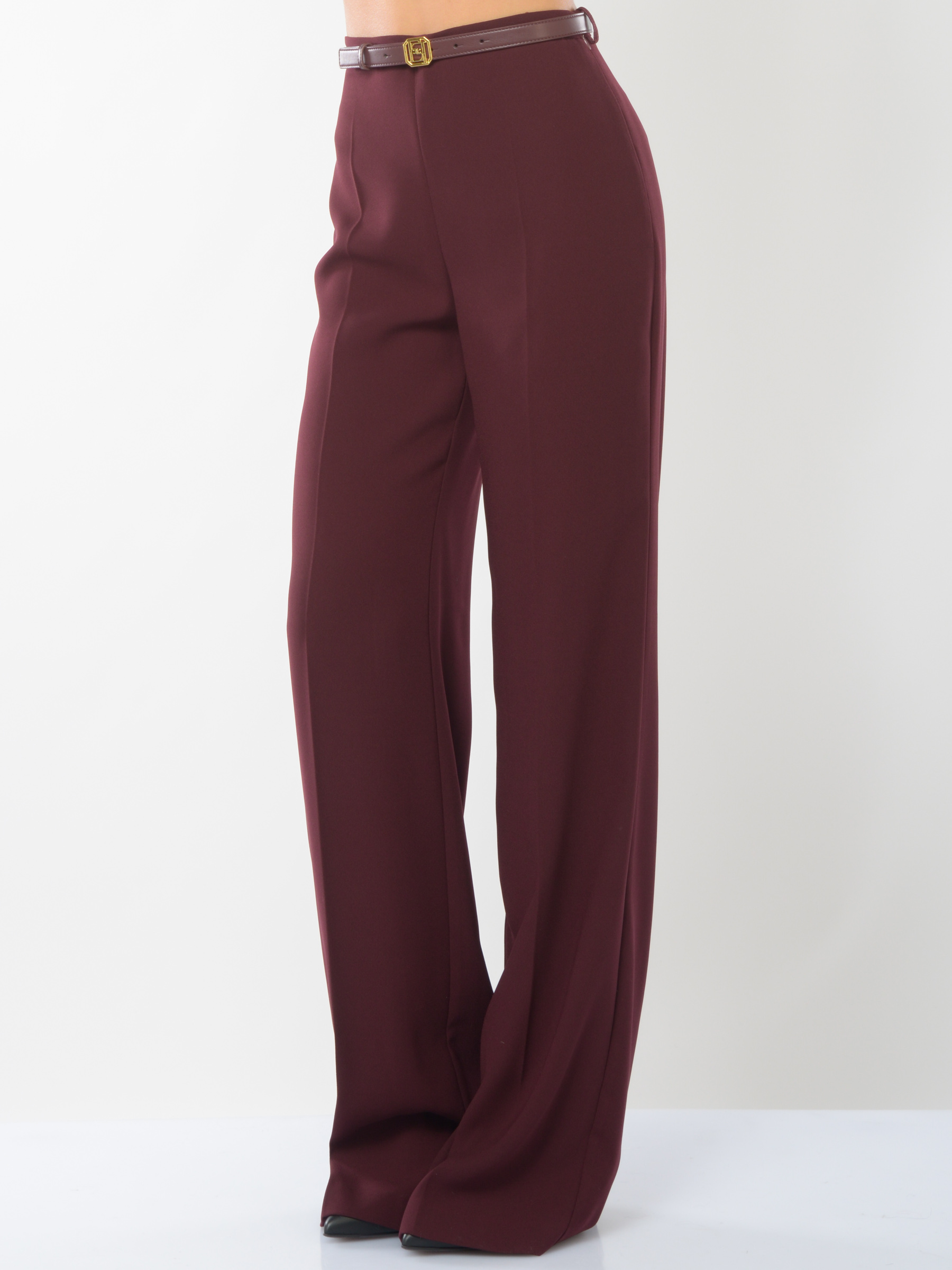 pantalone da donna Elisabetta Franchi ampio con cintura