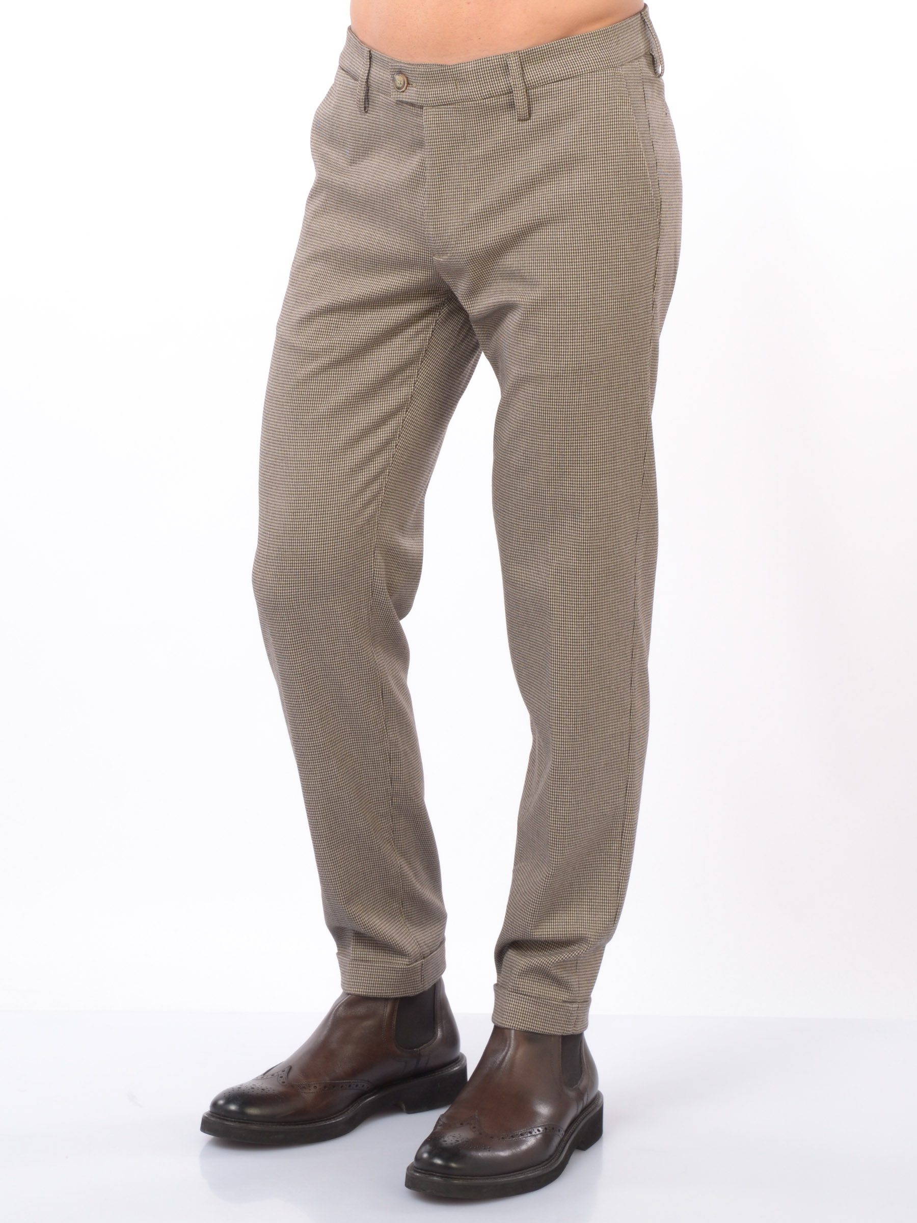 pantalone da uomo Rehash chino pied e poule