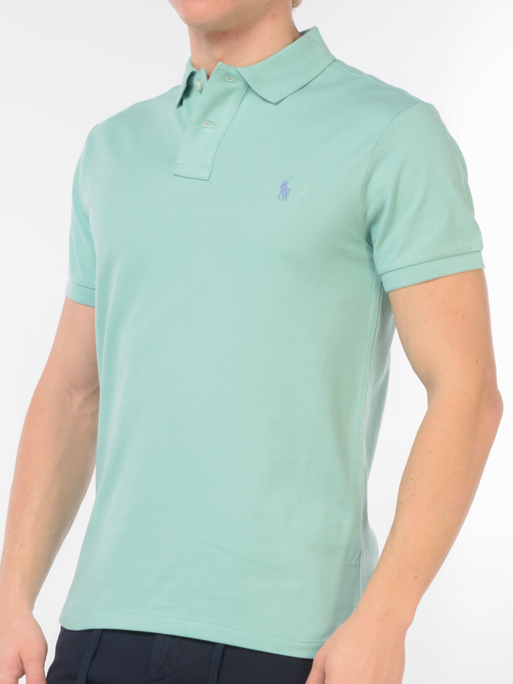 polo da uomo Ralph Lauren in piquet con logo