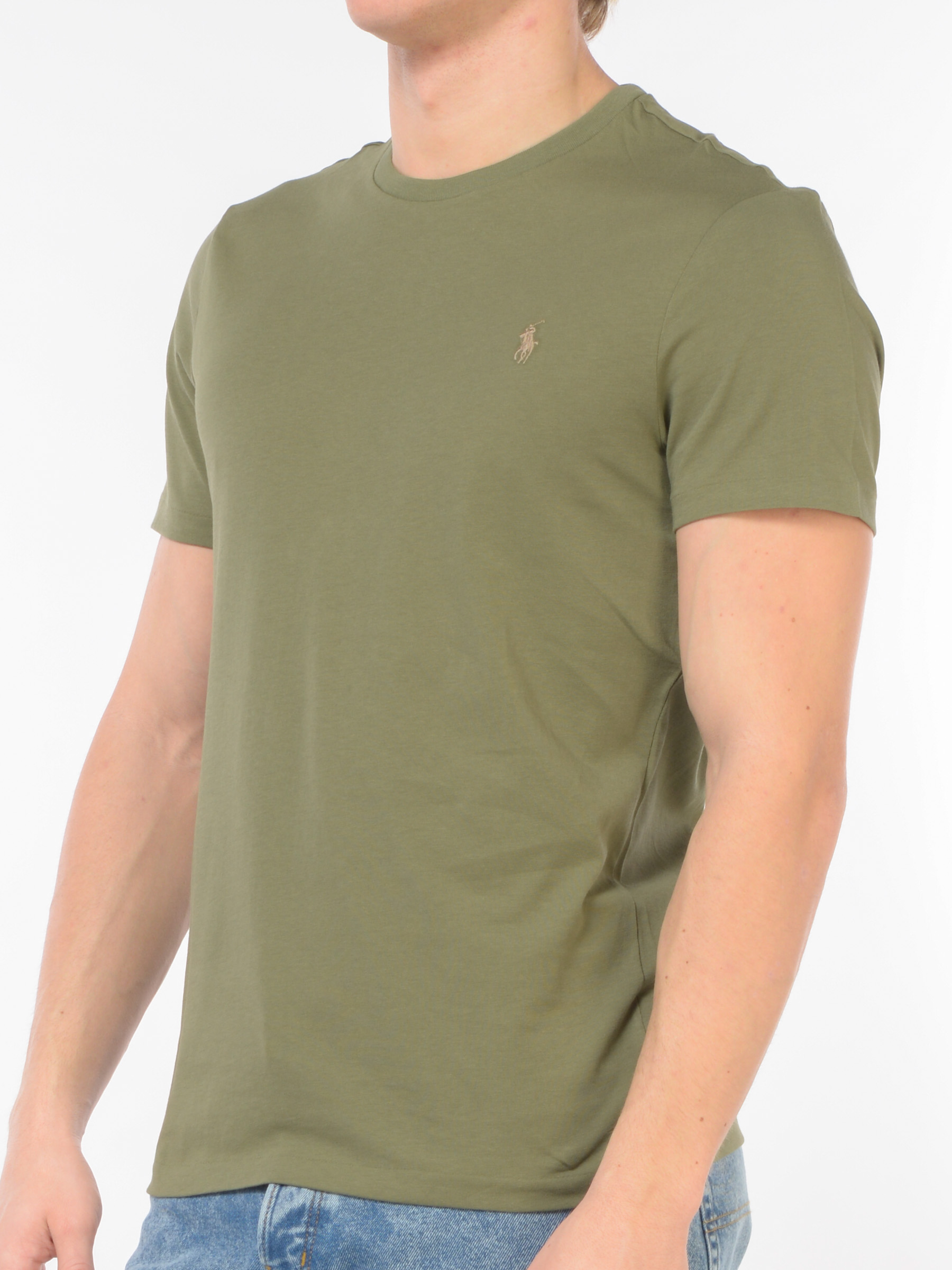 t Shirt da uomo Ralph Lauren girocollo con logo