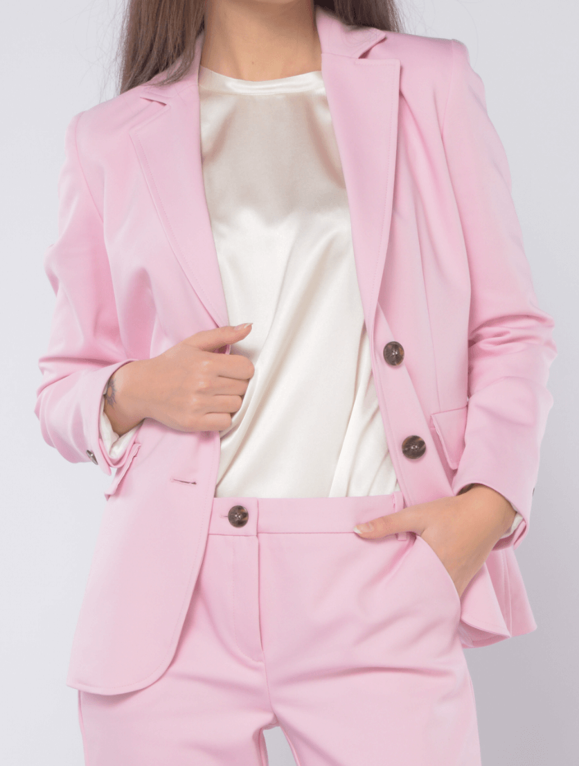 tailleur rosa donna 