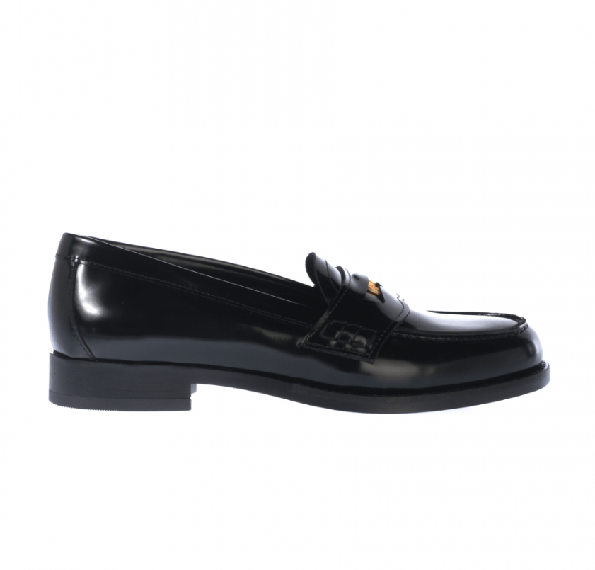 Mocassino nero donna 