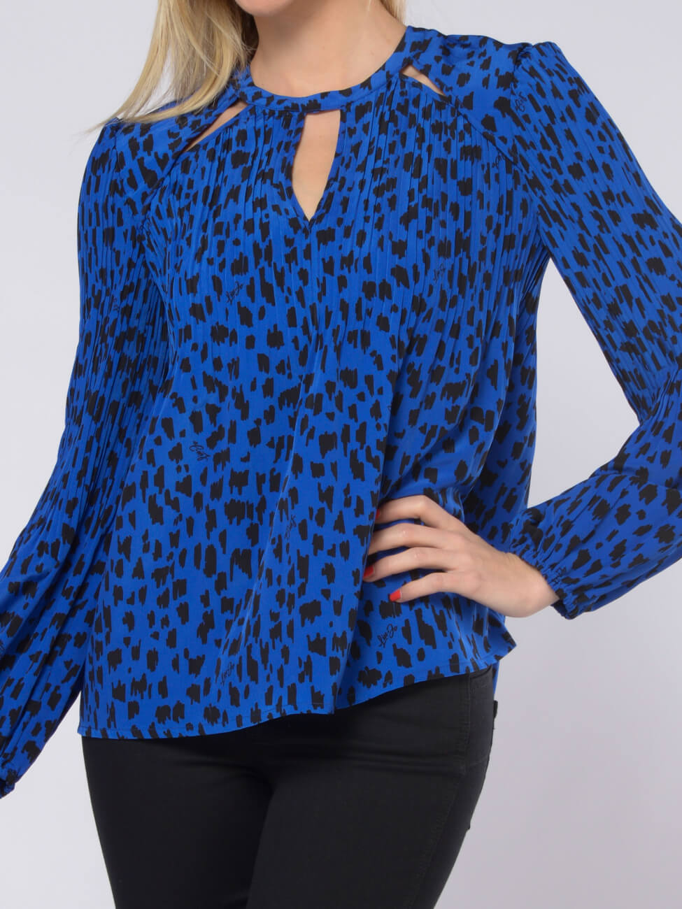 Camicia animalier Liu Jo Blu