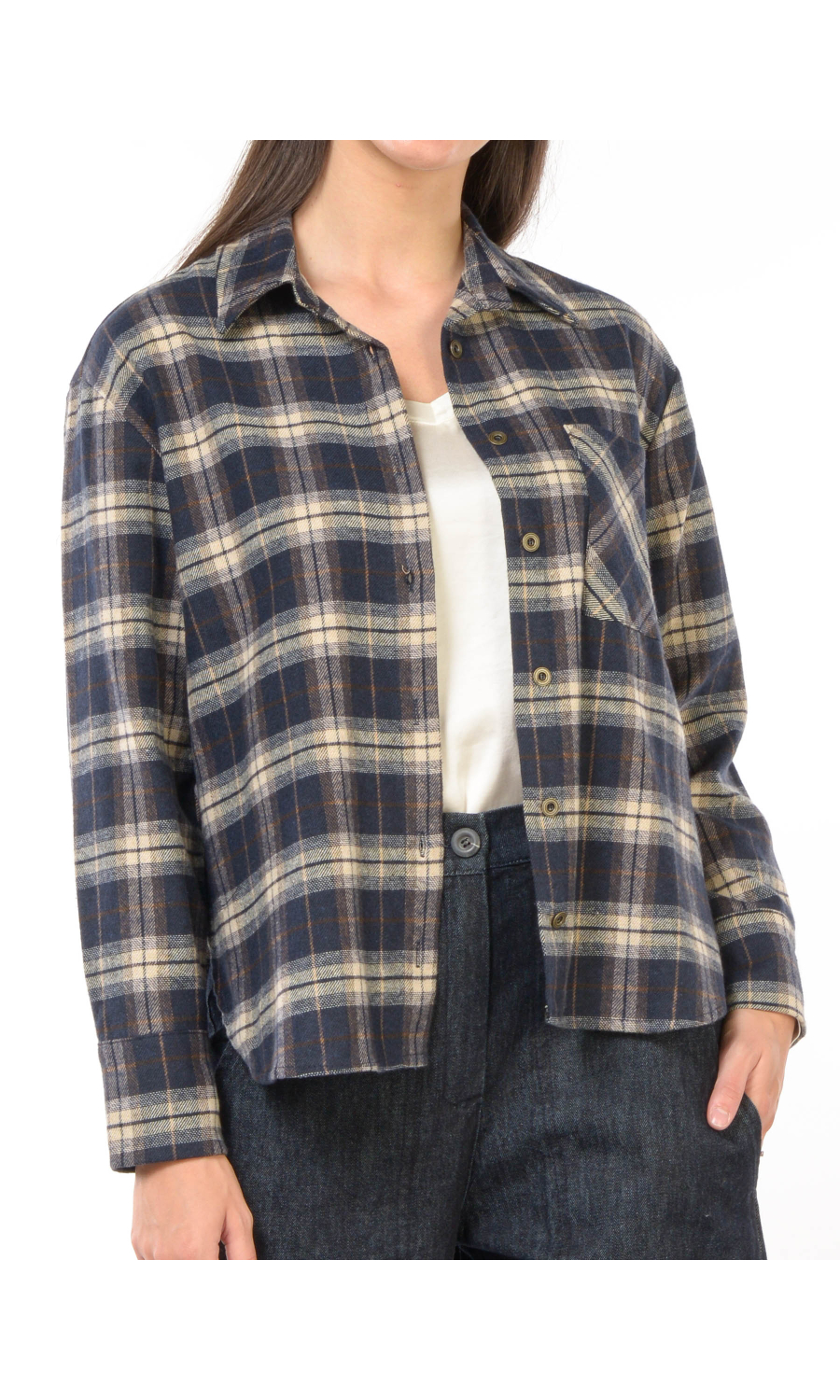 camicia da donna Impure in flanella a quadri 