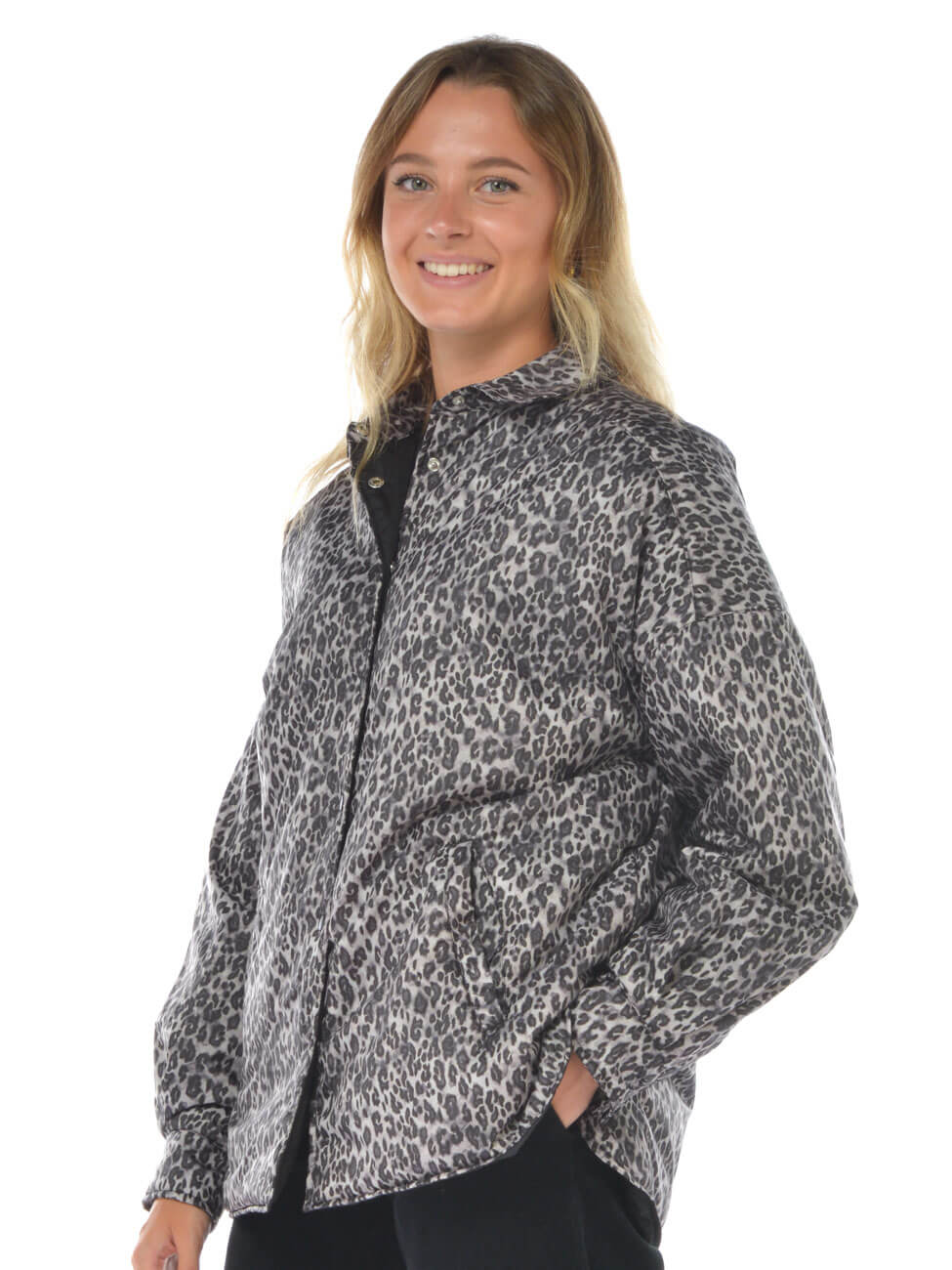 Giubbino donna leopardato animalier Sun68