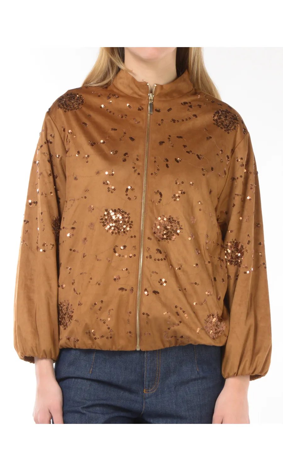 giubbino Nenette effetto camoscio